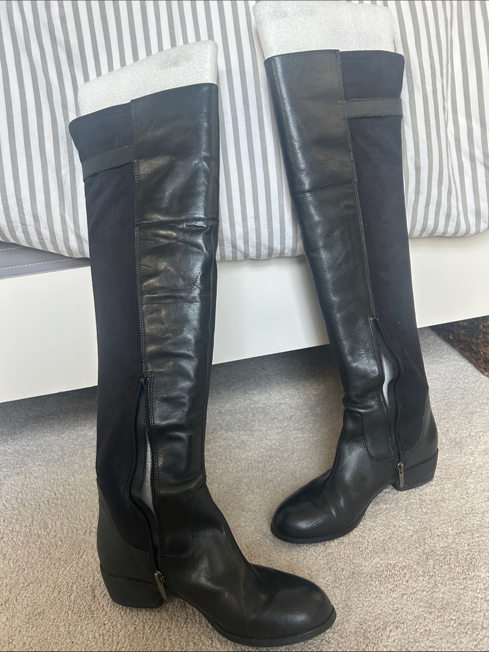 Sam Edelman Black Over-the-Knee Riding Boots